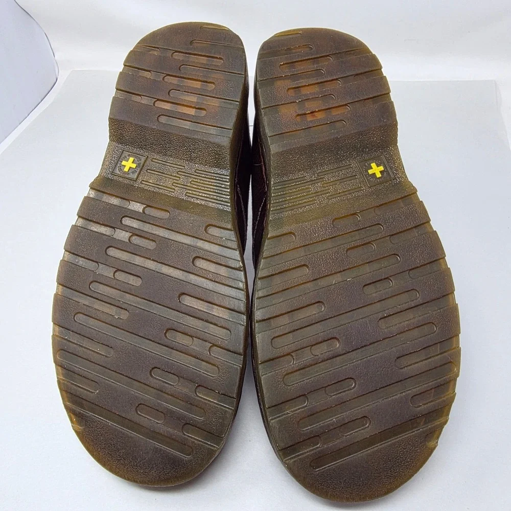 Dr. Martens Orson Mens Size 10 Slip On Loafers Brown Leather AirWair Shoes Good